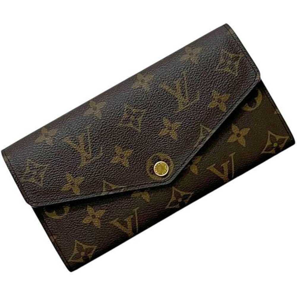 Louis Vuitton Bifold Long Wallet Portefeuille Sarah Monogram Canvas Brown